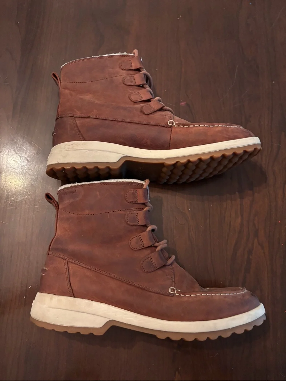 Sperry Brown Leather Lace-Up Women's Winter Boot